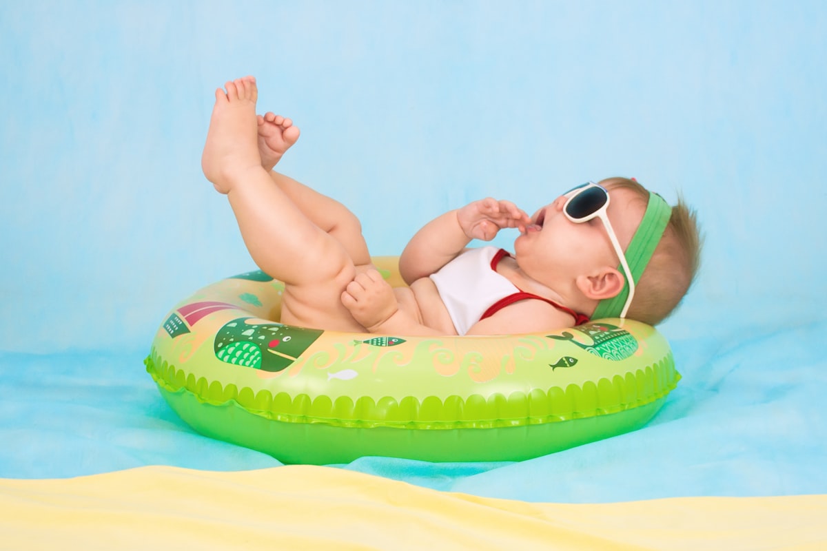 Peacefully sleeping child in a sunlit bedroom during summer holidays